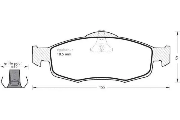 Brake Pad Set, disc brake (315)