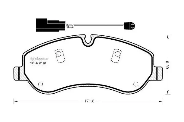 Brake Pad Set, disc brake (1142)