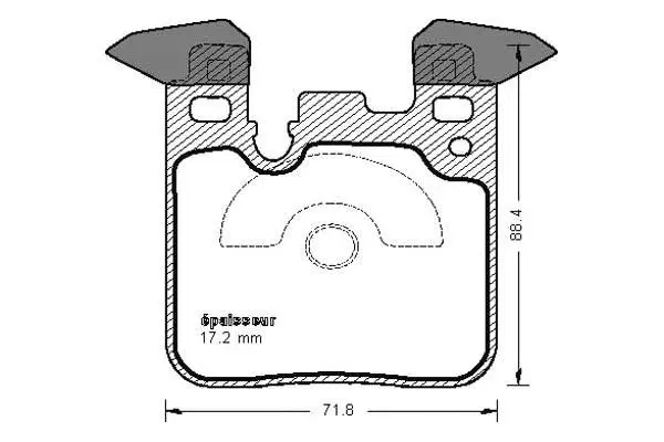 Brake Pad Set, disc brake (1159)