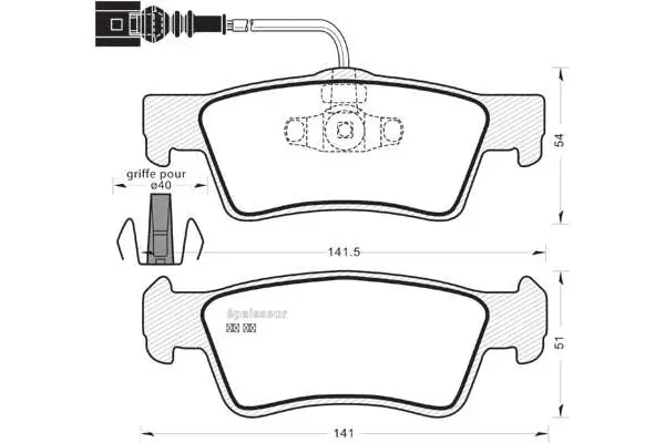Brake Pad Set, disc brake (801)
