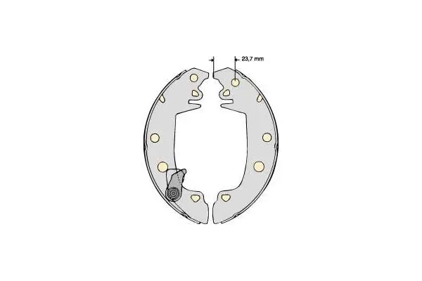 Brake Shoe Set (M671)