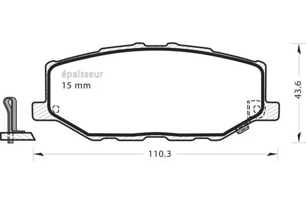 Brake Pad Set, disc brake (1375)