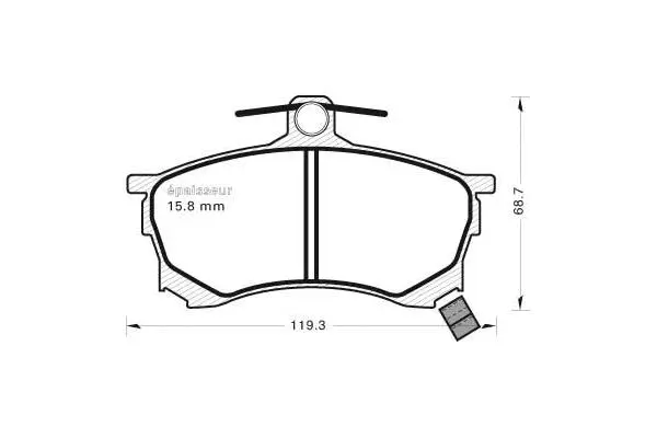 Brake Pad Set, disc brake (470)