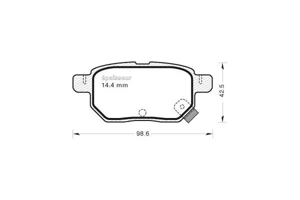 Brake Pad Set, disc brake (999)
