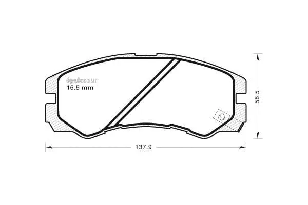 Brake Pad Set, disc brake (456)