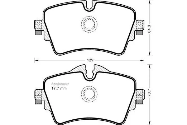 Brake Pad Set, disc brake (1185)