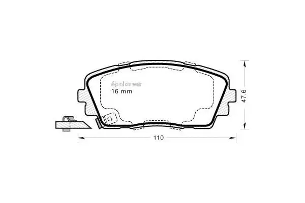 Brake Pad Set, disc brake (1088)