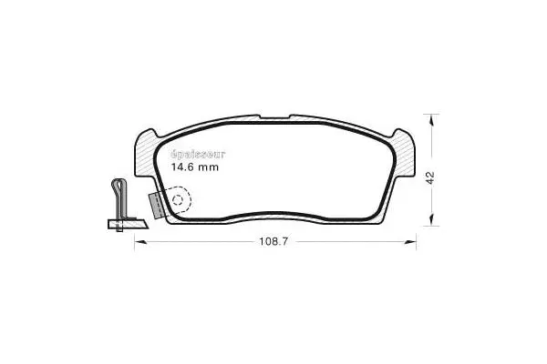 Brake Pad Set, disc brake (1081)