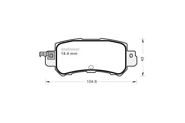 Brake Pad Set, disc brake (1124)
