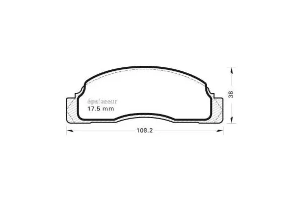 Brake Pad Set, disc brake (109)