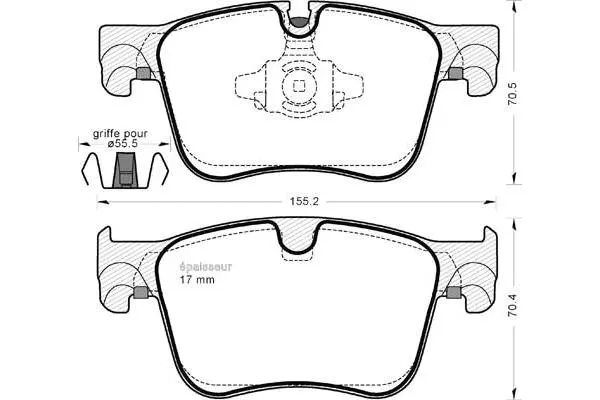 Brake Pad Set, disc brake (1271)
