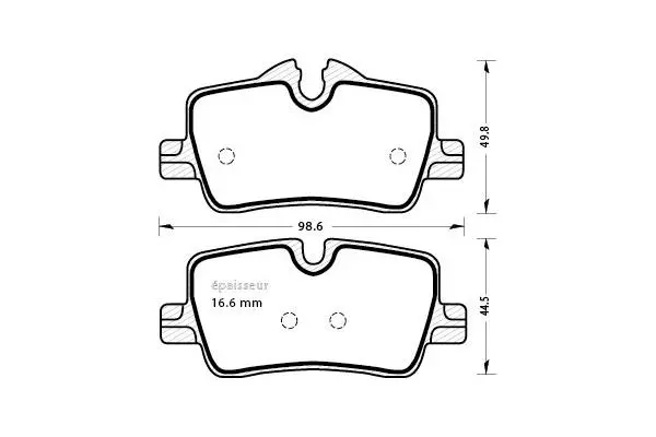 Brake Pad Set, disc brake (1323)