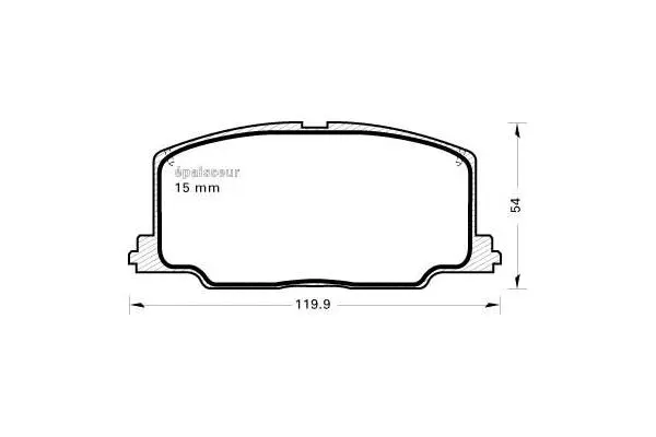 Brake Pad Set, disc brake (369)
