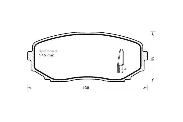 Brake Pad Set, disc brake (898)