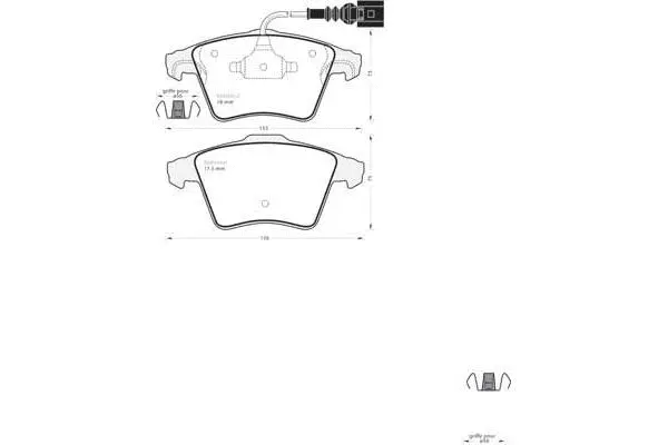 Brake Pad Set, disc brake (739)