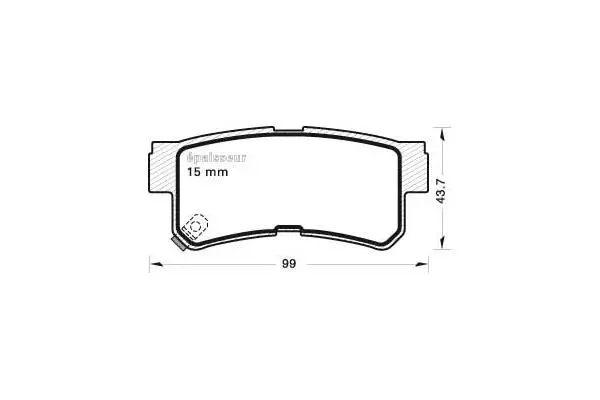 Brake Pad Set, disc brake (634)