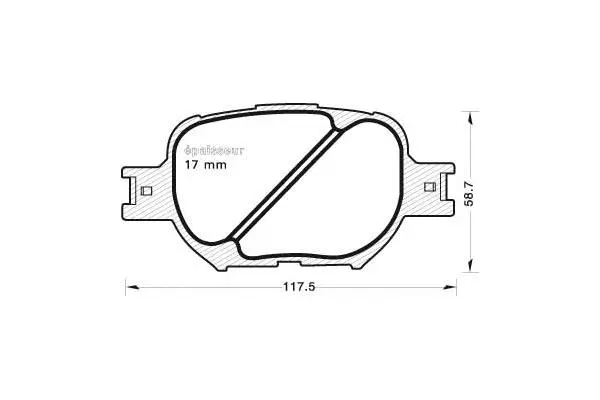 Brake Pad Set, disc brake (632)