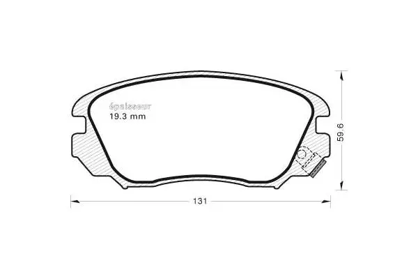 Brake Pad Set, disc brake (969)