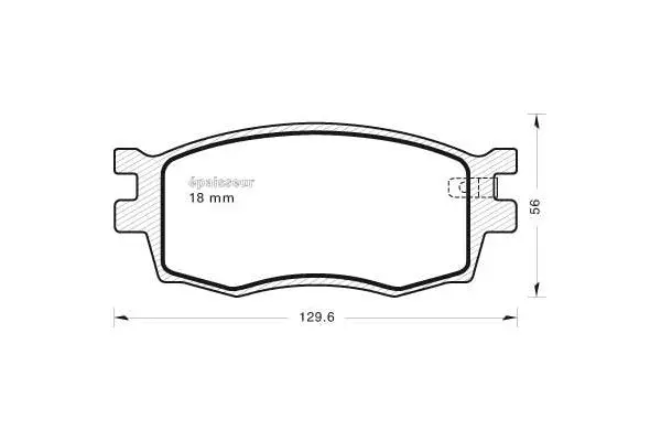 Brake Pad Set, disc brake (809)