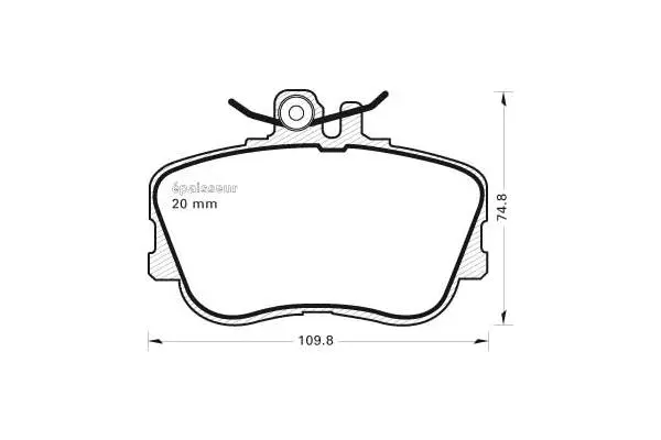 Brake Pad Set, disc brake (347)
