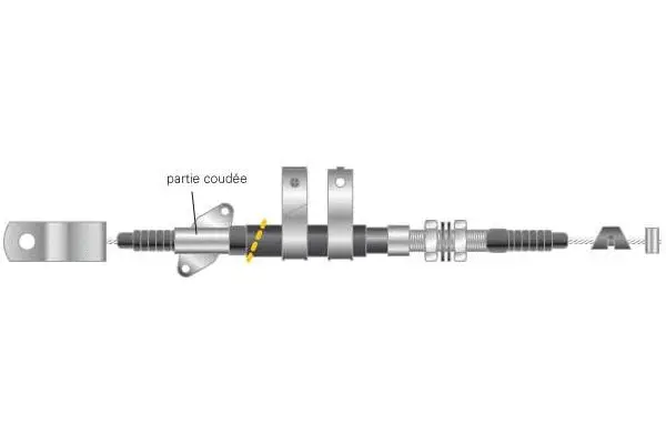 Cable Pull, parking brake (CF5290)