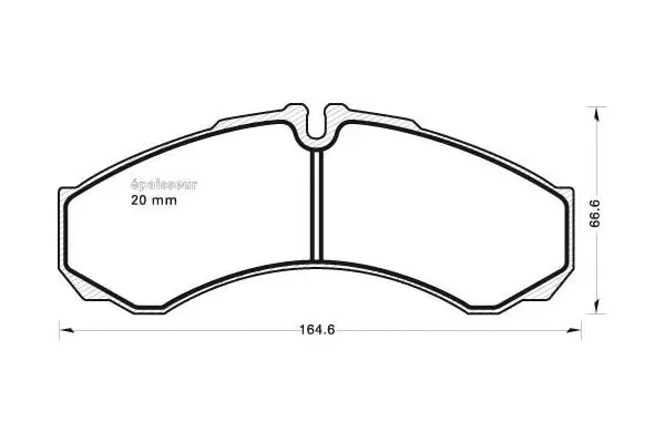 Brake Pad Set, disc brake (615)