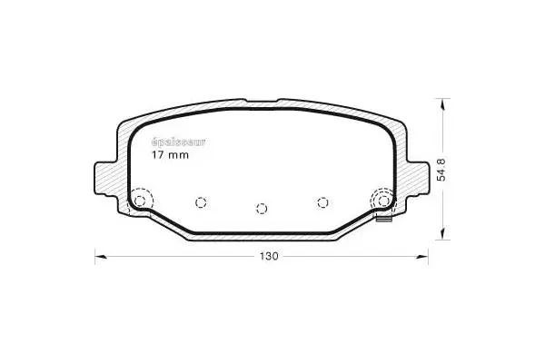 Brake Pad Set, disc brake (1108)