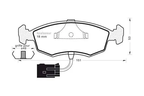 Brake Pad Set, disc brake (324)