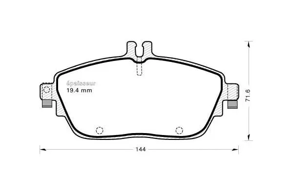 Brake Pad Set, disc brake (1133)