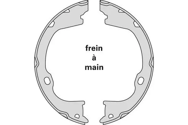 Brake Shoe Set, parking brake (M917)