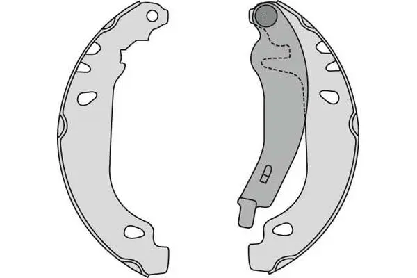 Brake Shoe Set (M672)