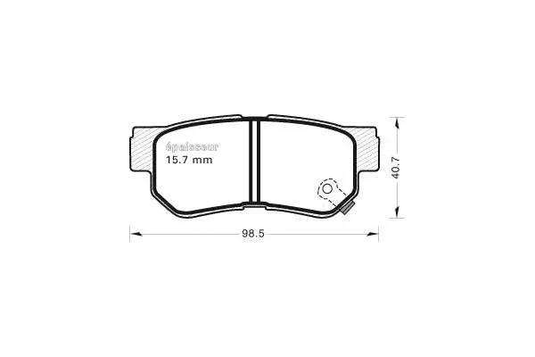 Brake Pad Set, disc brake (770)