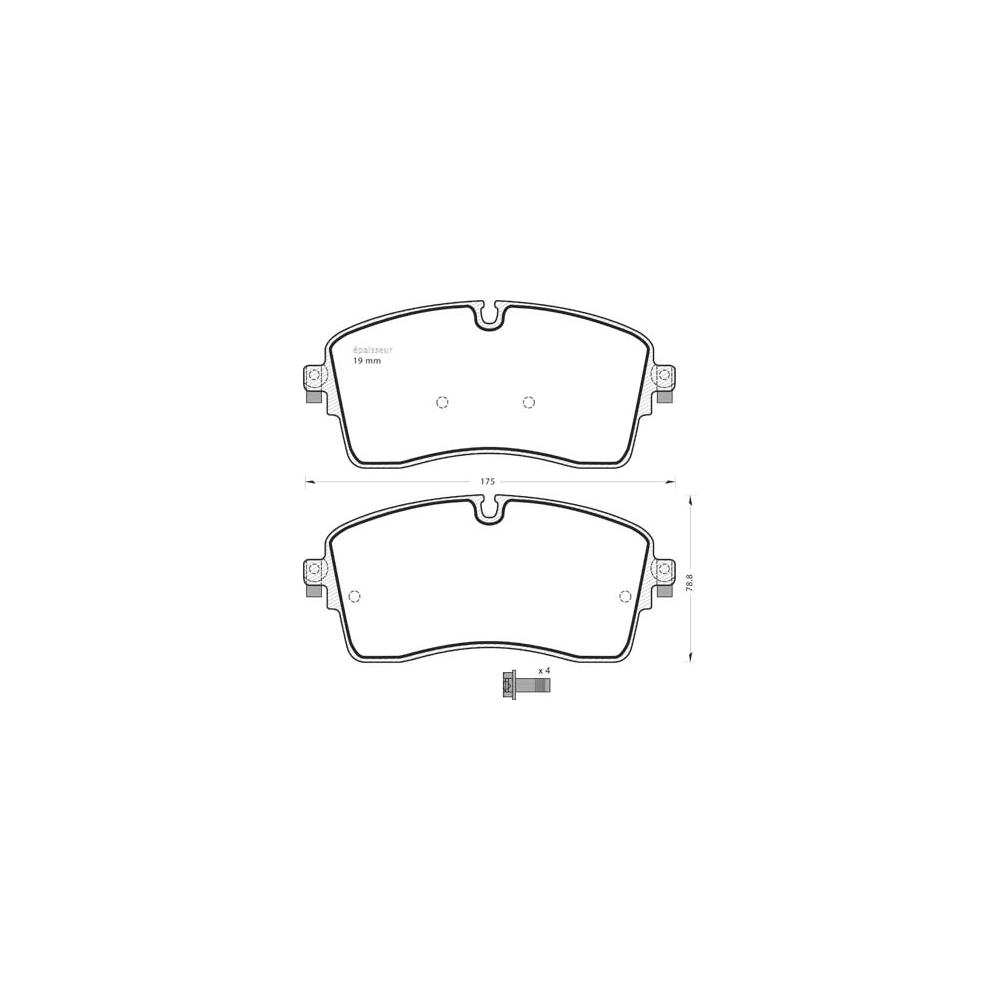 Brake Pad Set, disc brake (1409)