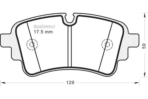 Brake Pad Set, disc brake (1386)
