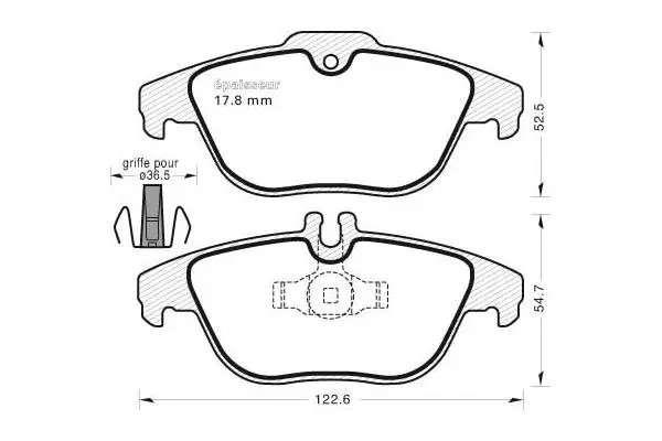 Brake Pad Set, disc brake (916)