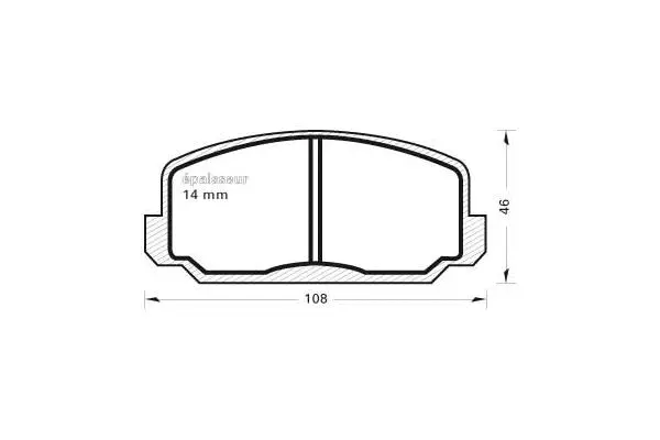 Brake Pad Set, disc brake (272)