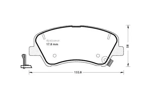 Brake Pad Set, disc brake (1313)