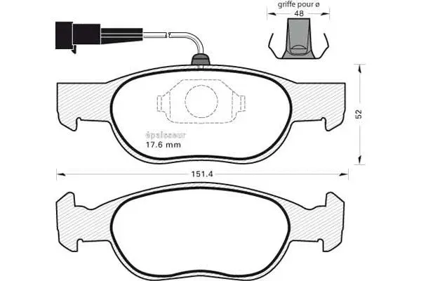 Brake Pad Set, disc brake (353)