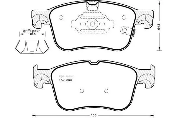 Brake Pad Set, disc brake (1319)