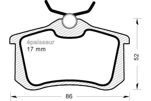 Brake Pad Set, disc brake (397)