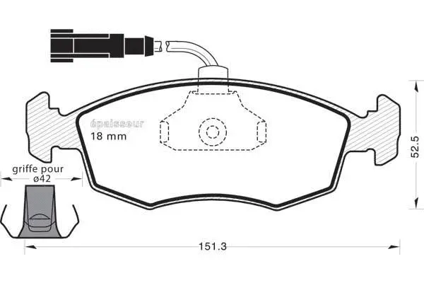 Brake Pad Set, disc brake (705)