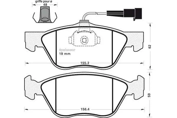 Brake Pad Set, disc brake (713)
