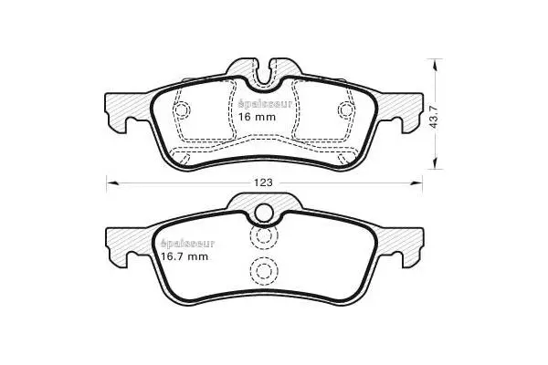 Brake Pad Set, disc brake (766)