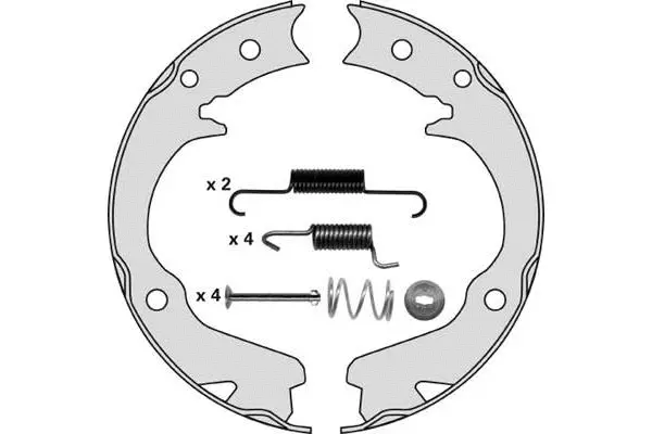 Brake Shoe Set, parking brake (M859R)