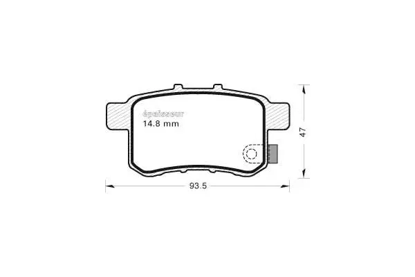 Brake Pad Set, disc brake (979)