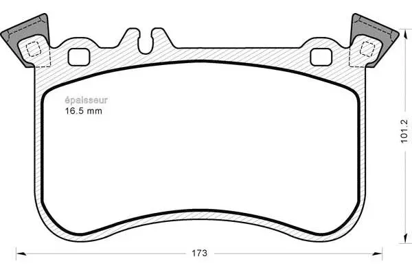 Brake Pad Set, disc brake (1248)