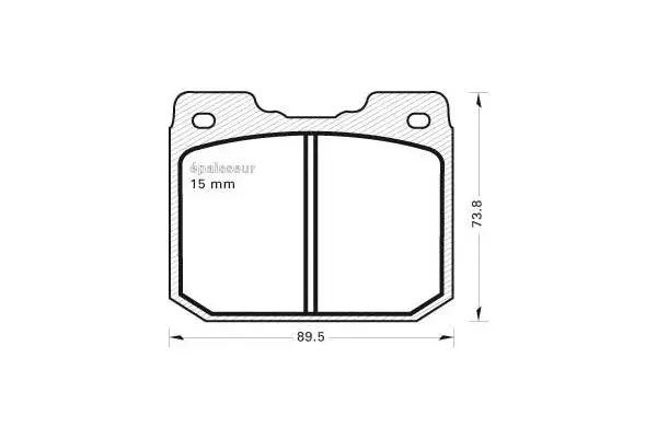 Brake Pad Set, disc brake (75)