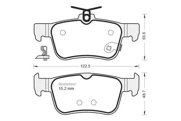 Brake Pad Set, disc brake (1329)