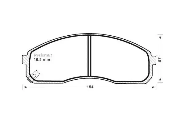 Brake Pad Set, disc brake (660)