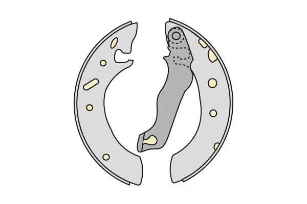 Brake Shoe Set (M740)